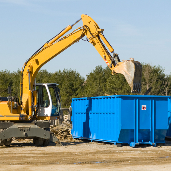 what size residential dumpster rentals are available in Tomales California